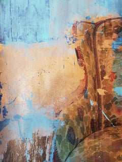 Veronica Botticelli, Artista italiana , "Io sono qui" 2019 Tecnica mista su carta