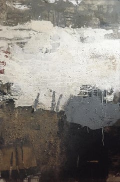 Ines Hildur Pintora German artist " Augsburgo sin color" Técnica mixta sobre lienzo