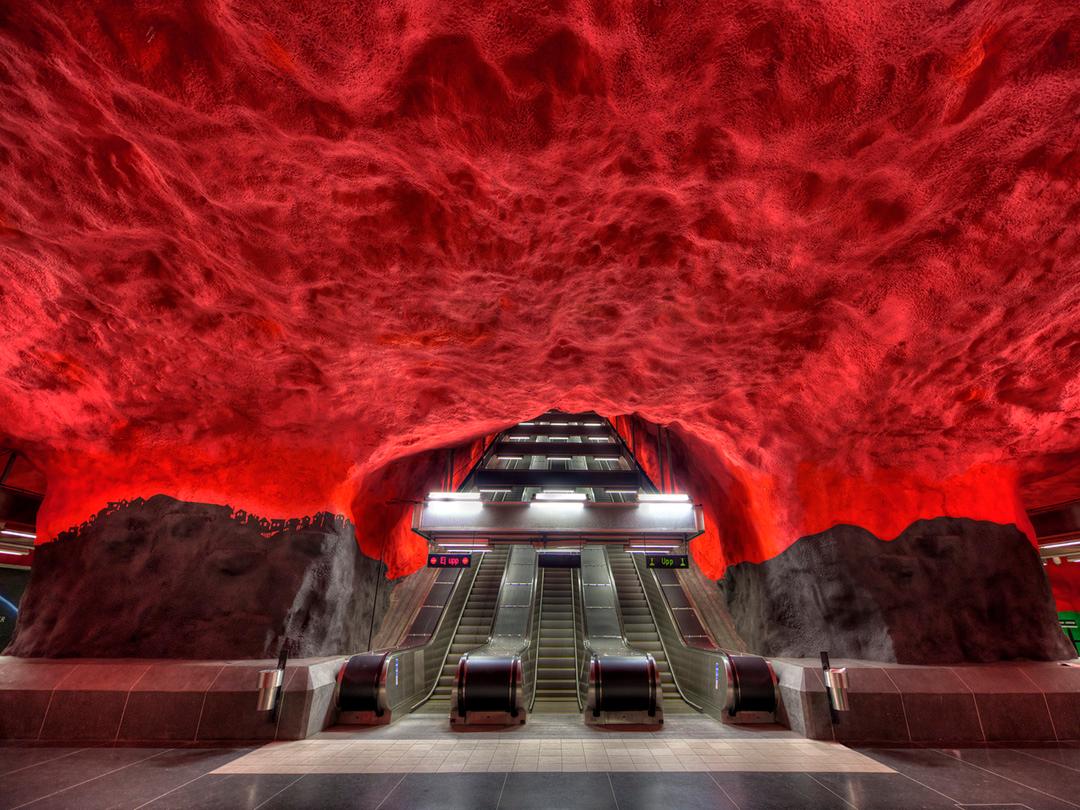 Christopher Petsos Color Photograph - Solna Centrum Metro, Stockholm (Limited Editions of 10, No 4-10) - Contemporary