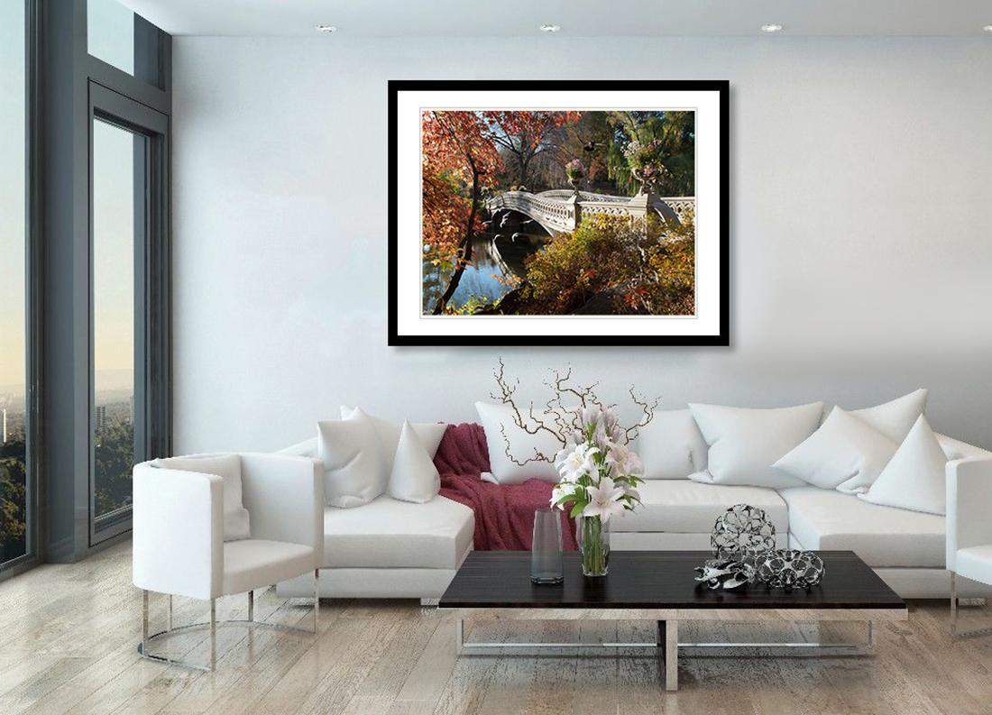 Autumn at the Bow Bridge (Limited Edition of 25) - Landscape Photography For Sale 1