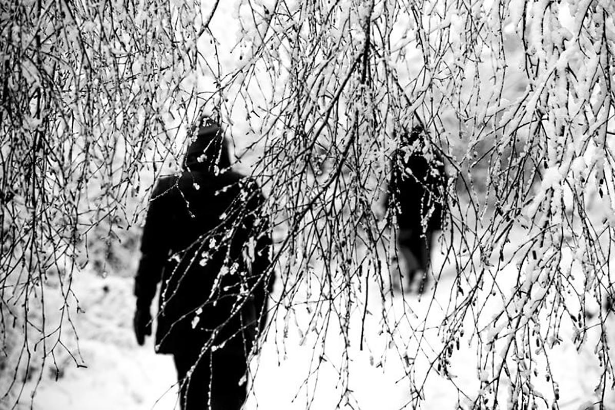 Dorte Verner Black and White Photograph - Winter Stroll - Limited Editions of 15, Nature Photography