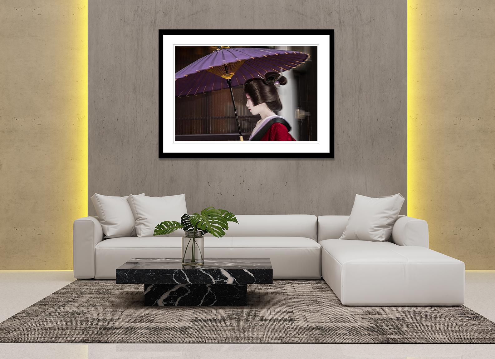 Geisha in the Rain (B) - Limited Editions of 15 - Photograph by Dorte Verner