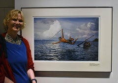 méthode de pêche suspendue de Moken - Éditions limitées de 15, 20"x24"