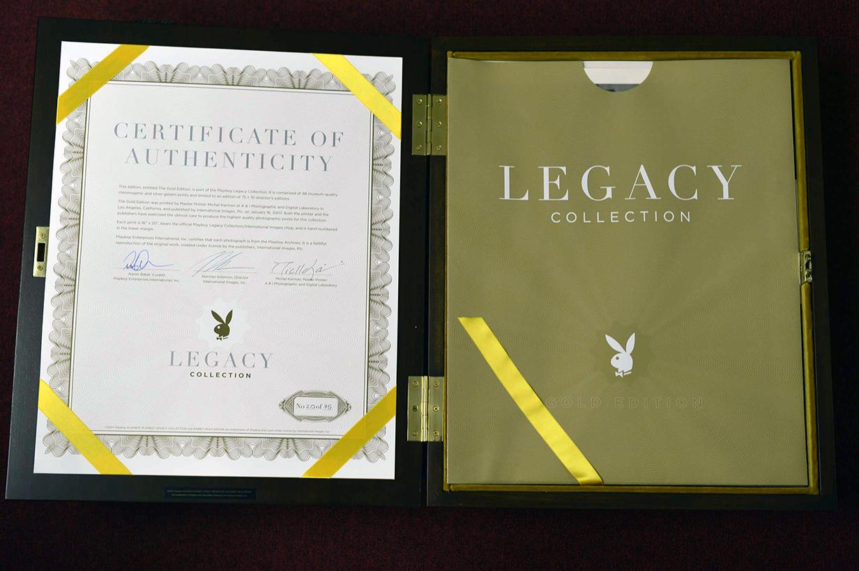 Playboy Legacy Boxed Set /Gold Edition - Authorized by: Hugh Hefner - #20 of 75  - Hard-Edge Mixed Media Art by Playboy Enterprises