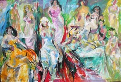 Starry - Painting, Femininity, Group of Women, Bold, Figurative by Tang