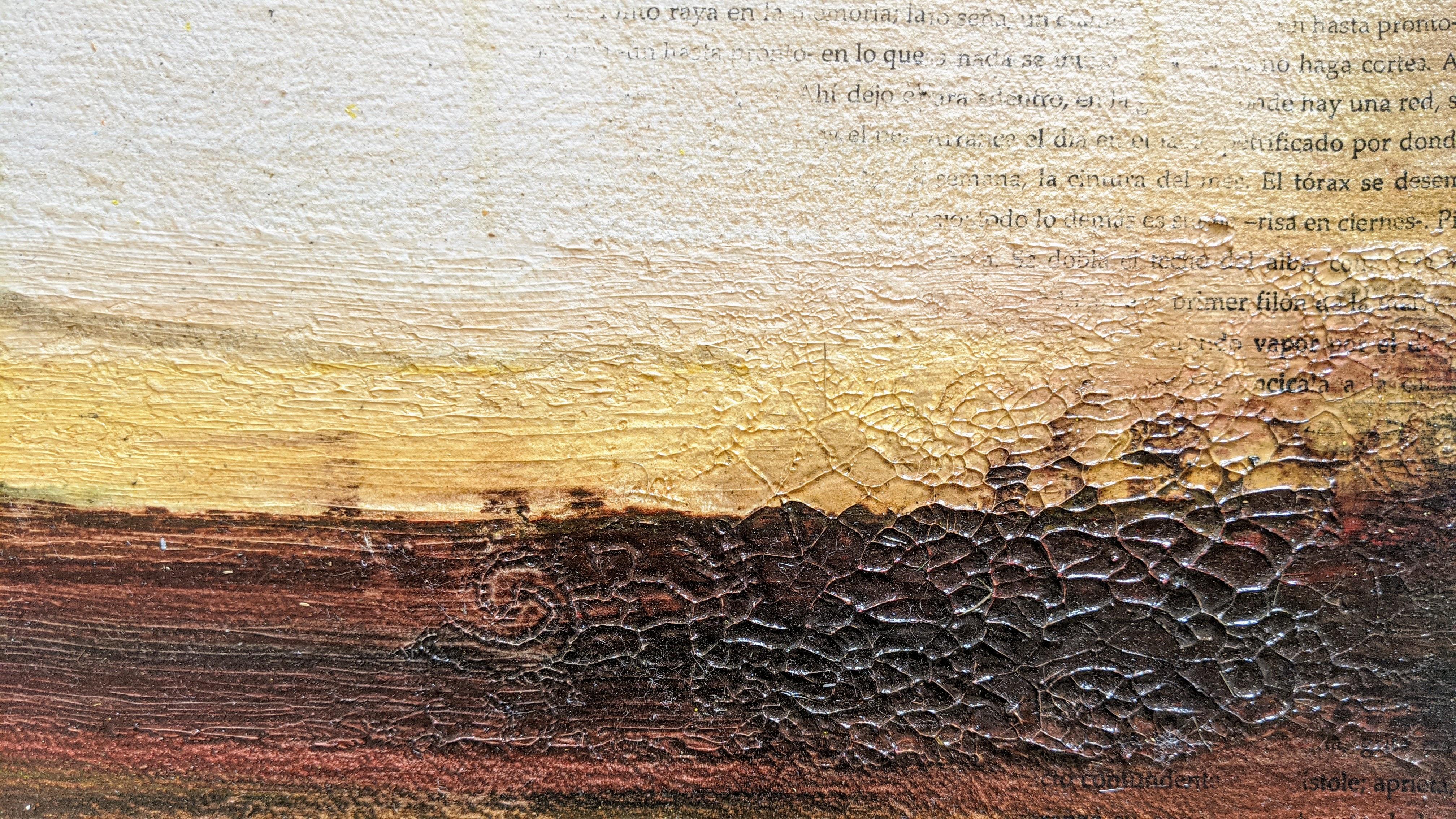 Tibez - Painting, Oil, Poetry, Figurative, Abstract, Earth Colors 3