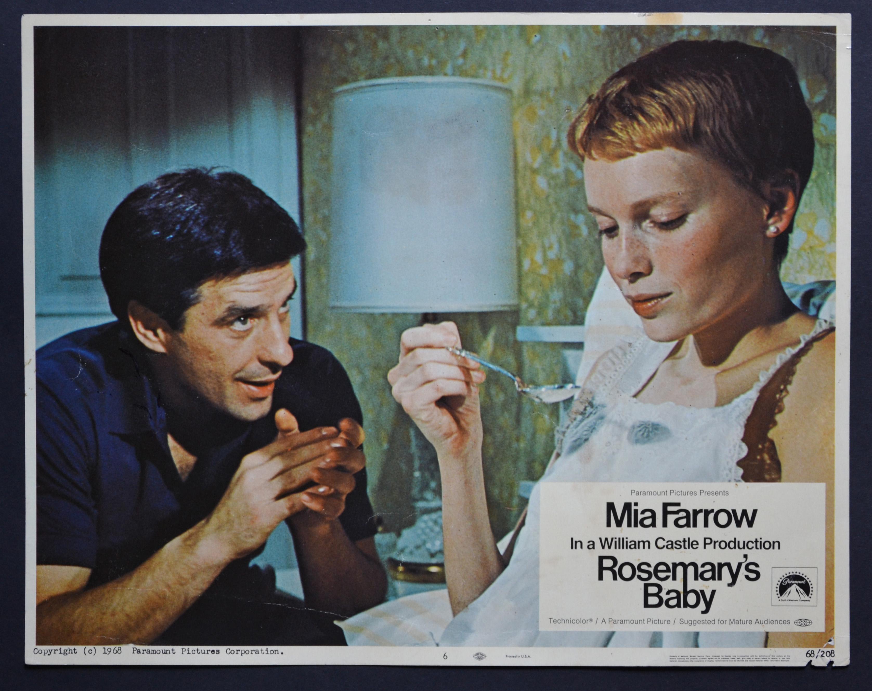 "Rosemary's Baby Vintage American Lobby Card of the Movie, USA 1968.