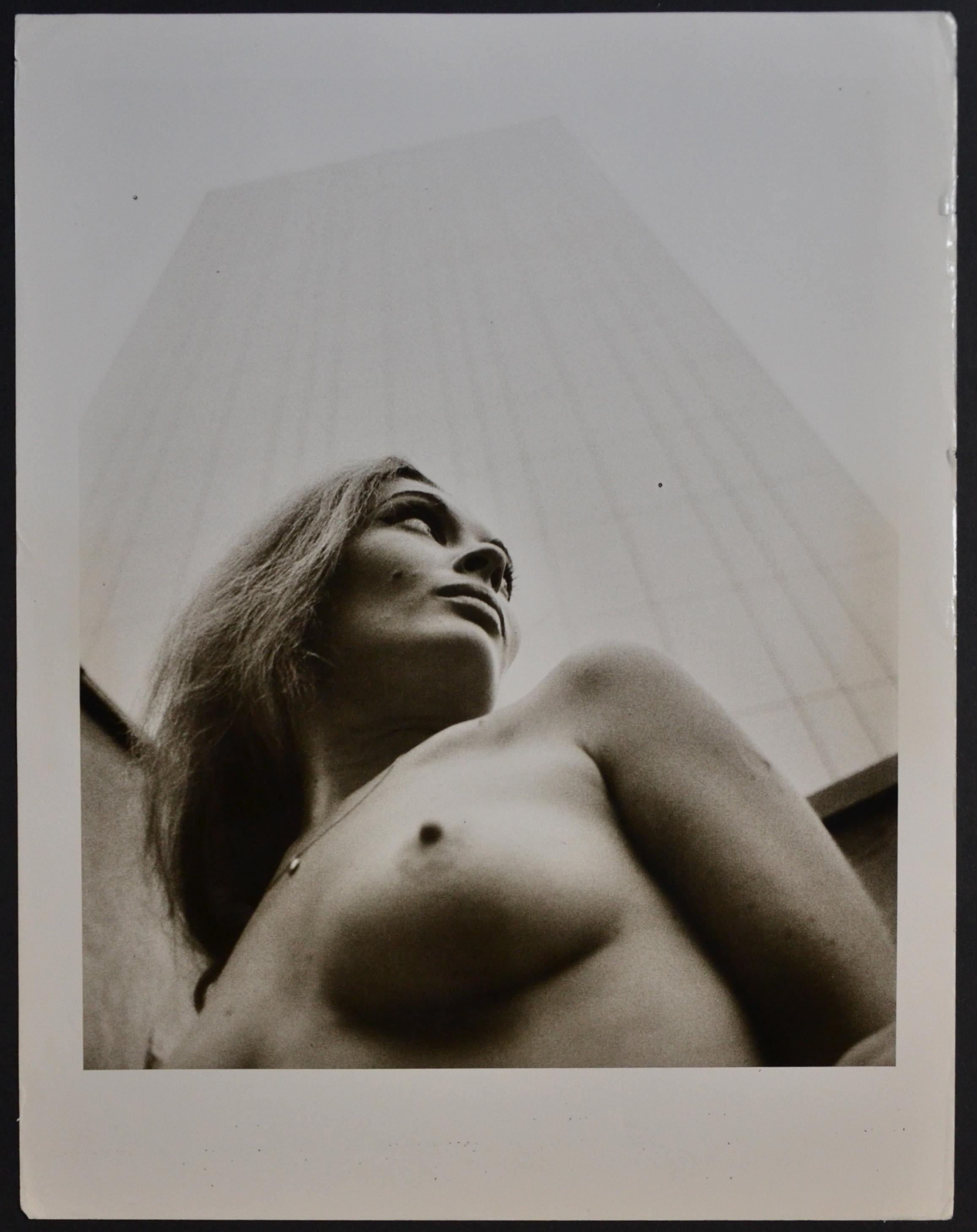 Ghnassia Nude Photograph - Paris  - Nude in front of Montparnasse tower