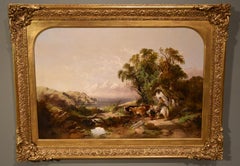 „Crofters by the Coast“ Ölgemälde von Joseph Horlor