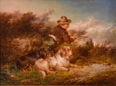 Oil painting by Paul Jones “The Young Gamekeeper”