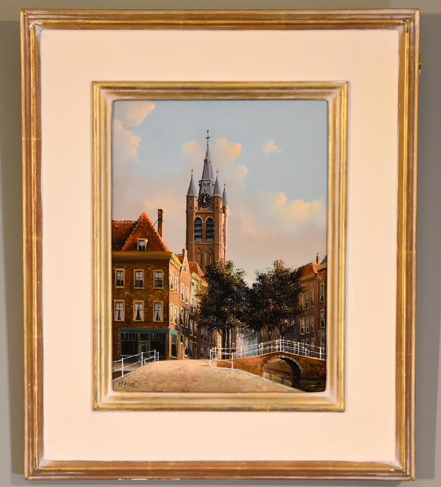 Pittura a olio di George Jan Dispo 