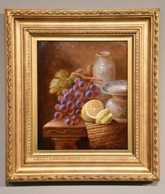 Oil Painting by Henry Maurice Page "Lemons and Grapes"