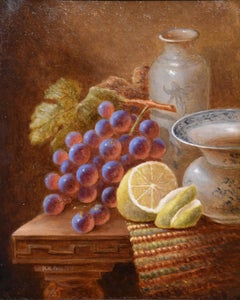 Oil Painting by Henry Maurice Page "Lemons and Grapes"