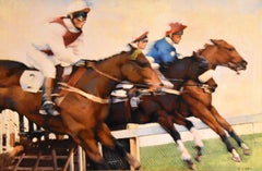 Oil Painting by William Nassau "Taking a Jump"