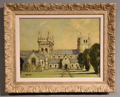 Ölgemälde von Godwin Bennett „Der Minister Wimborne“ Dorset