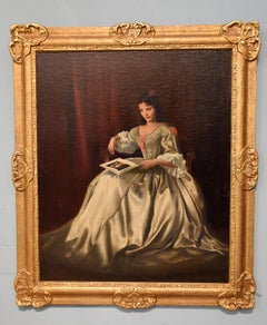 Oil Painting by Douglas Swainson “Celia in Period Dress”