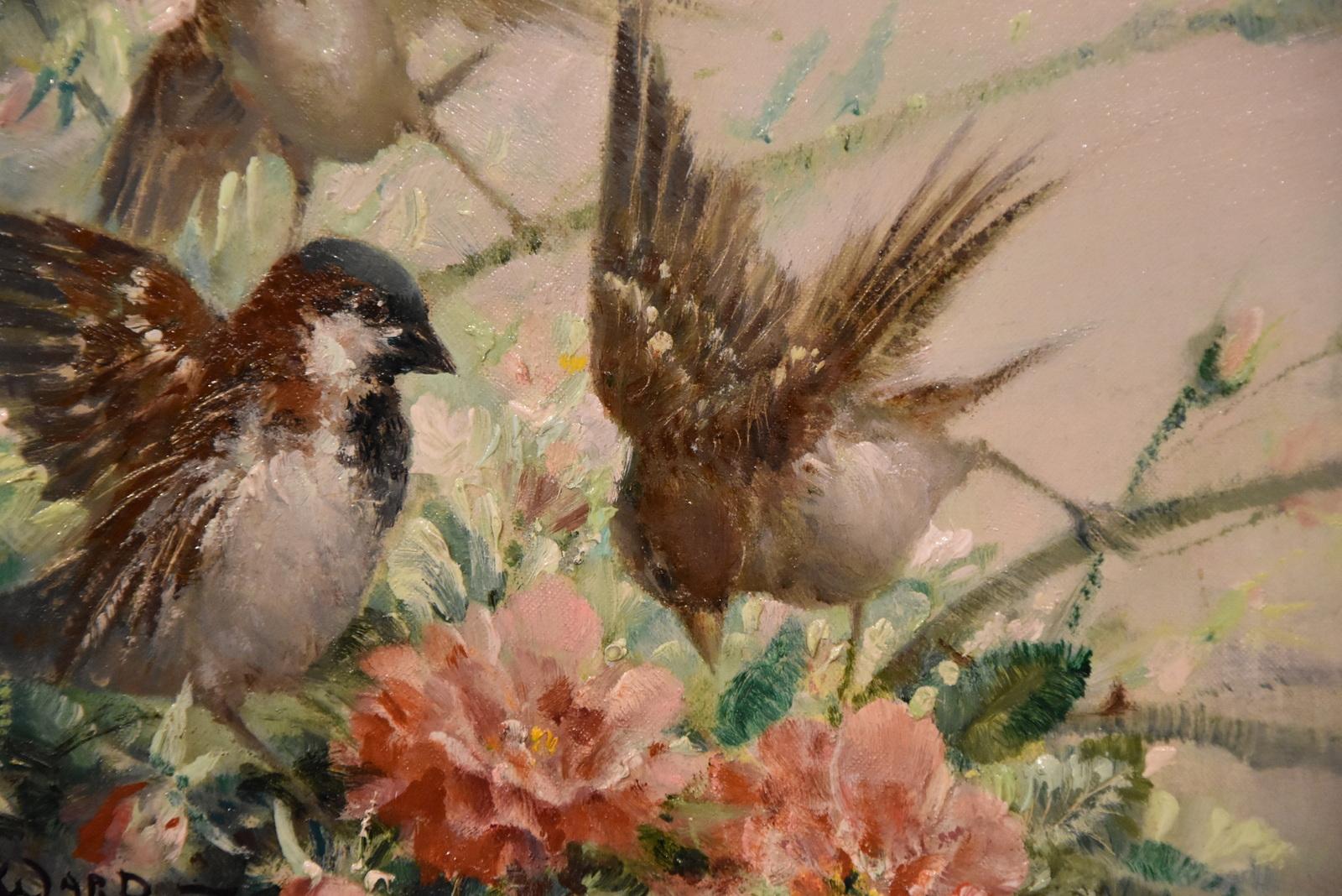 “Sparrow and Spring Blossom