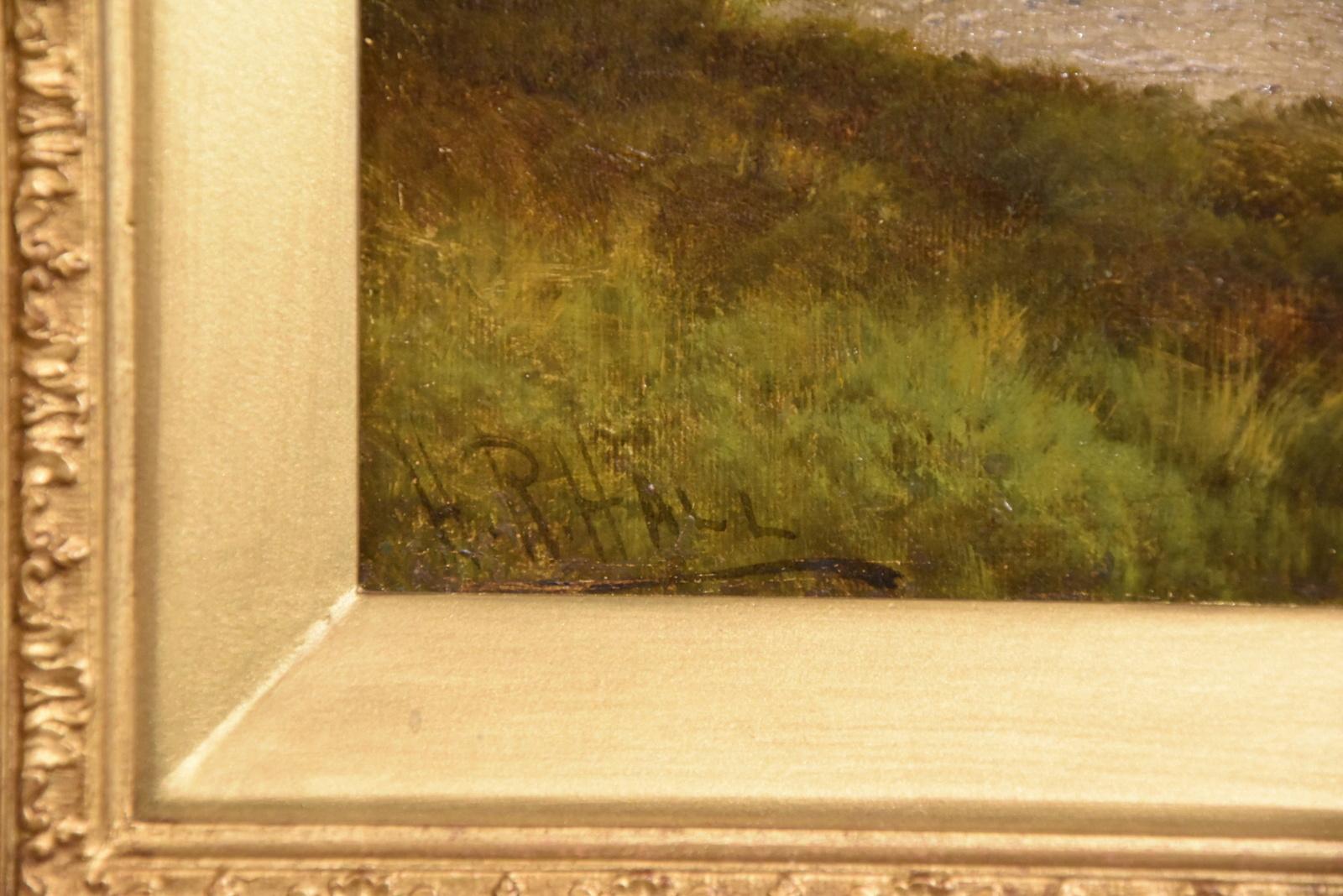Oil painting by Henry Robinson Hall “The Silver Strand, Loch Katrine” 2