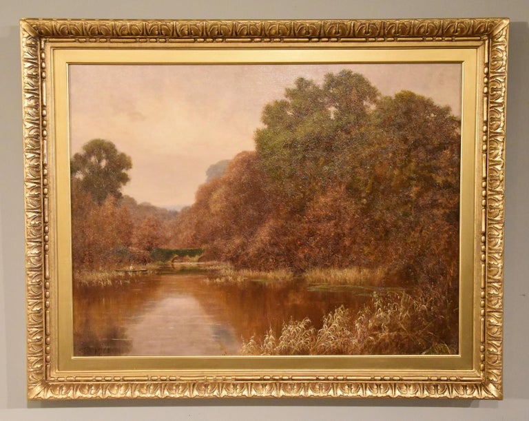 Oil painting by George C Ransom “A Surrey landscape” For Sale 1