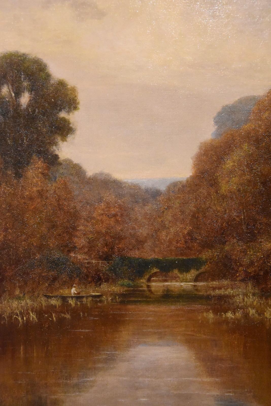 Oil painting by George C Ransom “A Surrey landscape” 1