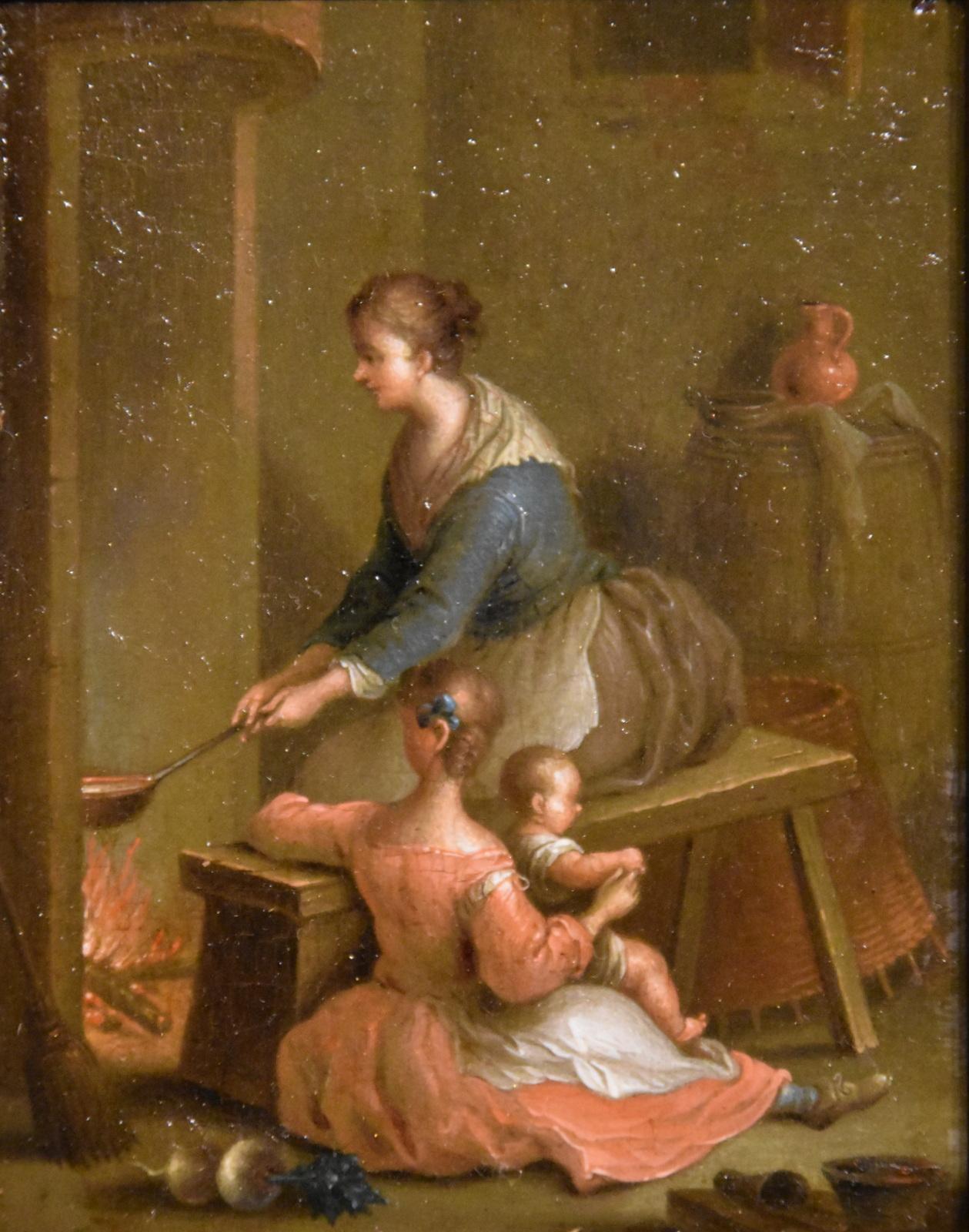 Oil Painting by Jean-Baptiste Simeon Chardin “Children Playing and “Ladies Cooking” . Fine quality interior scenes from the mid 19th century. Both oil on panel in fine original frames.

Dimensions unframed 5 x 4
Dimensions framed10.5 x 9.5

All of