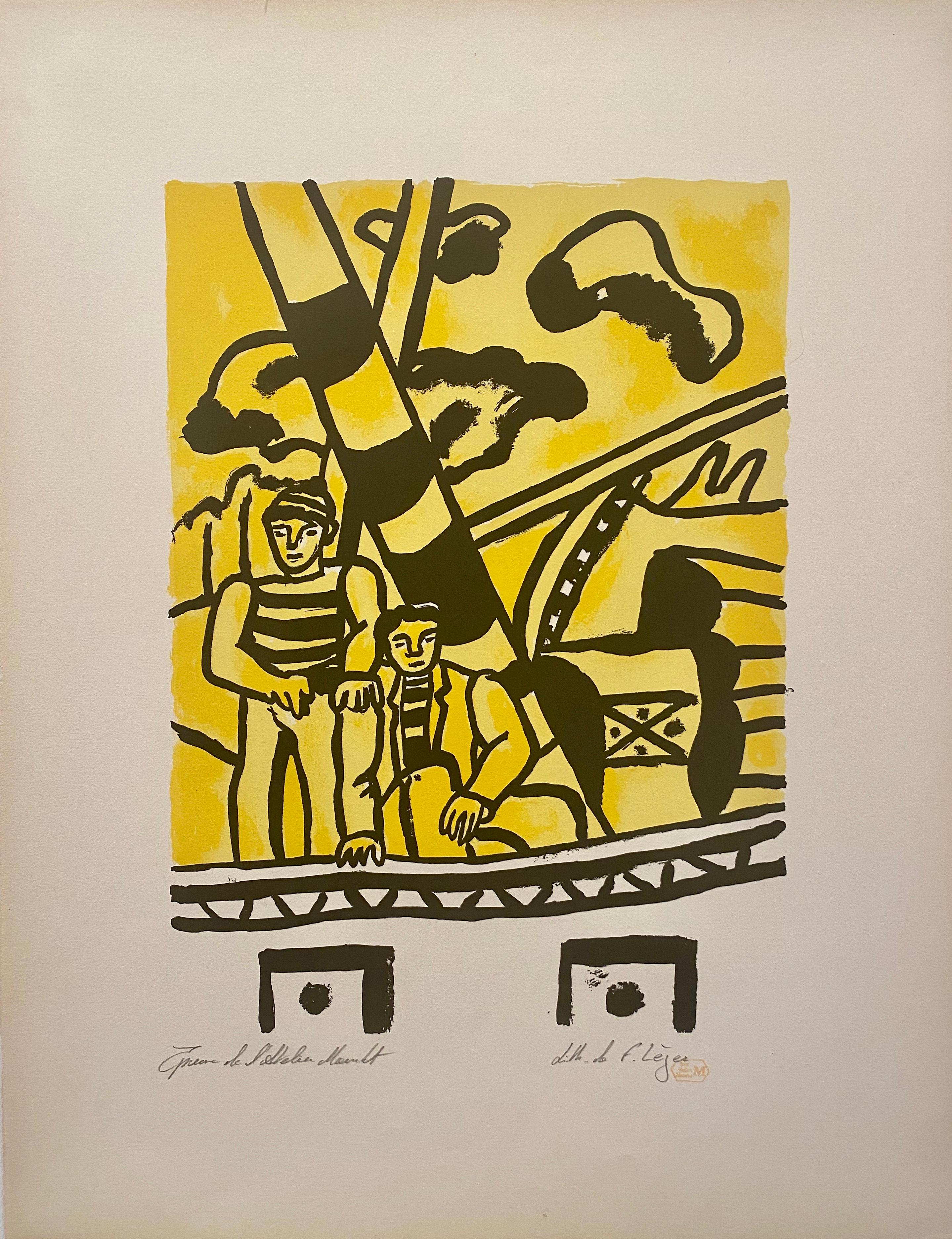 Fernand Léger Figurative Print – Aus der Serie ""La Ville" 