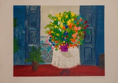 Fönstret med blombukett (window with bouquet of flowers) by Lennart Jirlow