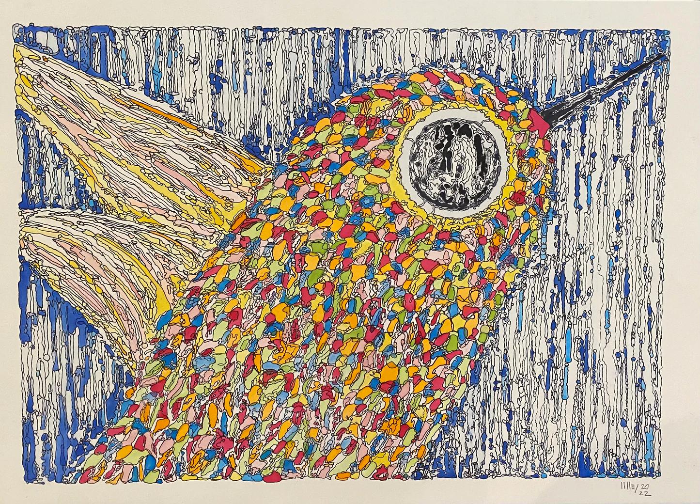 Hummingbird Bird Reeves - Art by Richard Lilley