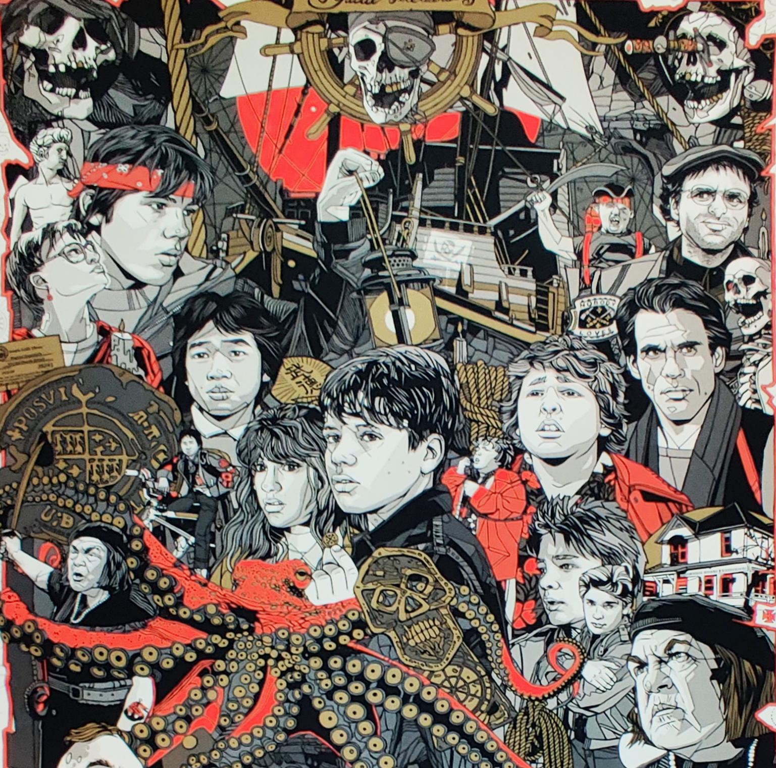 Los Goonies, Tyler Stout, Arte callejero contemporáneo Impresión de películas en venta 1