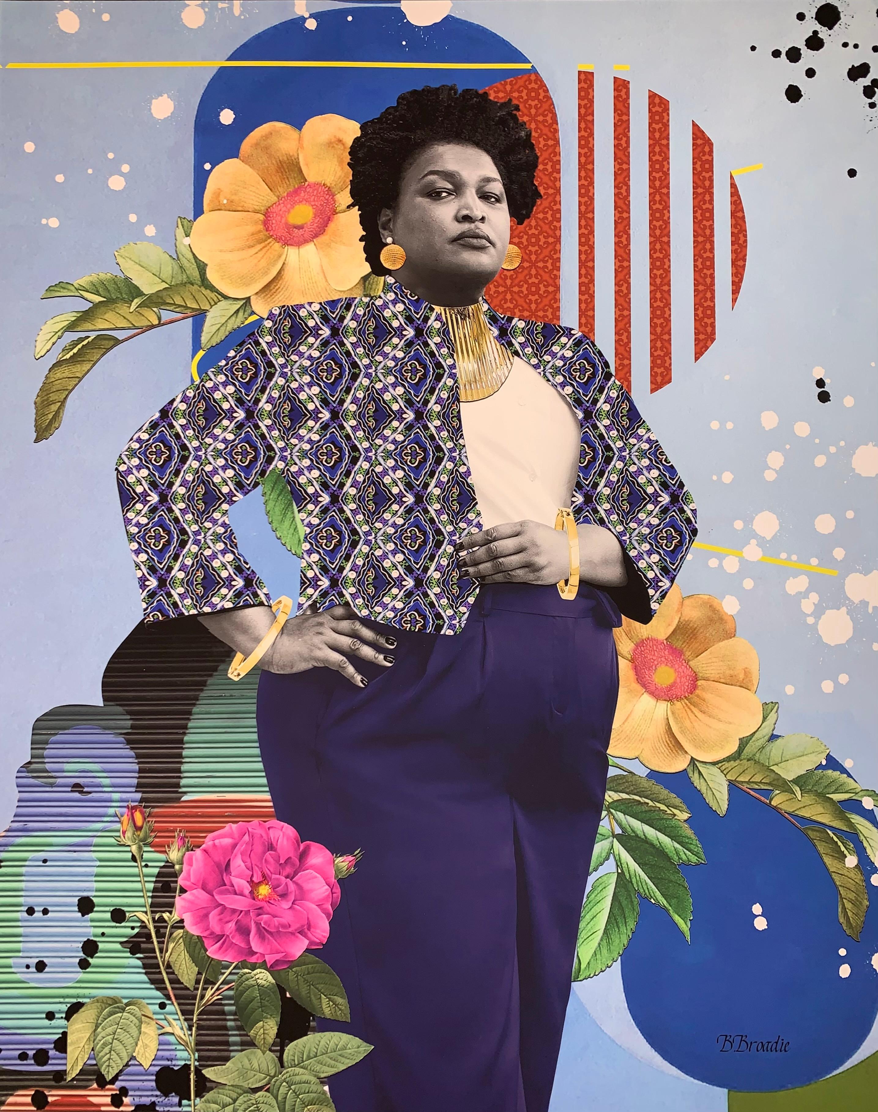 All Blue Everything: A Walk in the Park with Stacey Abrams, 2021
Giclée print on paper
Signed in plate to lower right