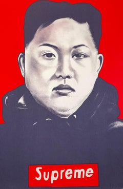 The "SUPREME LEADER" LUSH SUX 2018 Screen Print Street Art Politics Contemporary