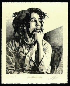 Bob Marley 40th 1 Soul Rebel Signed & Numbered Letterpress OBEY Shepard Fairey 