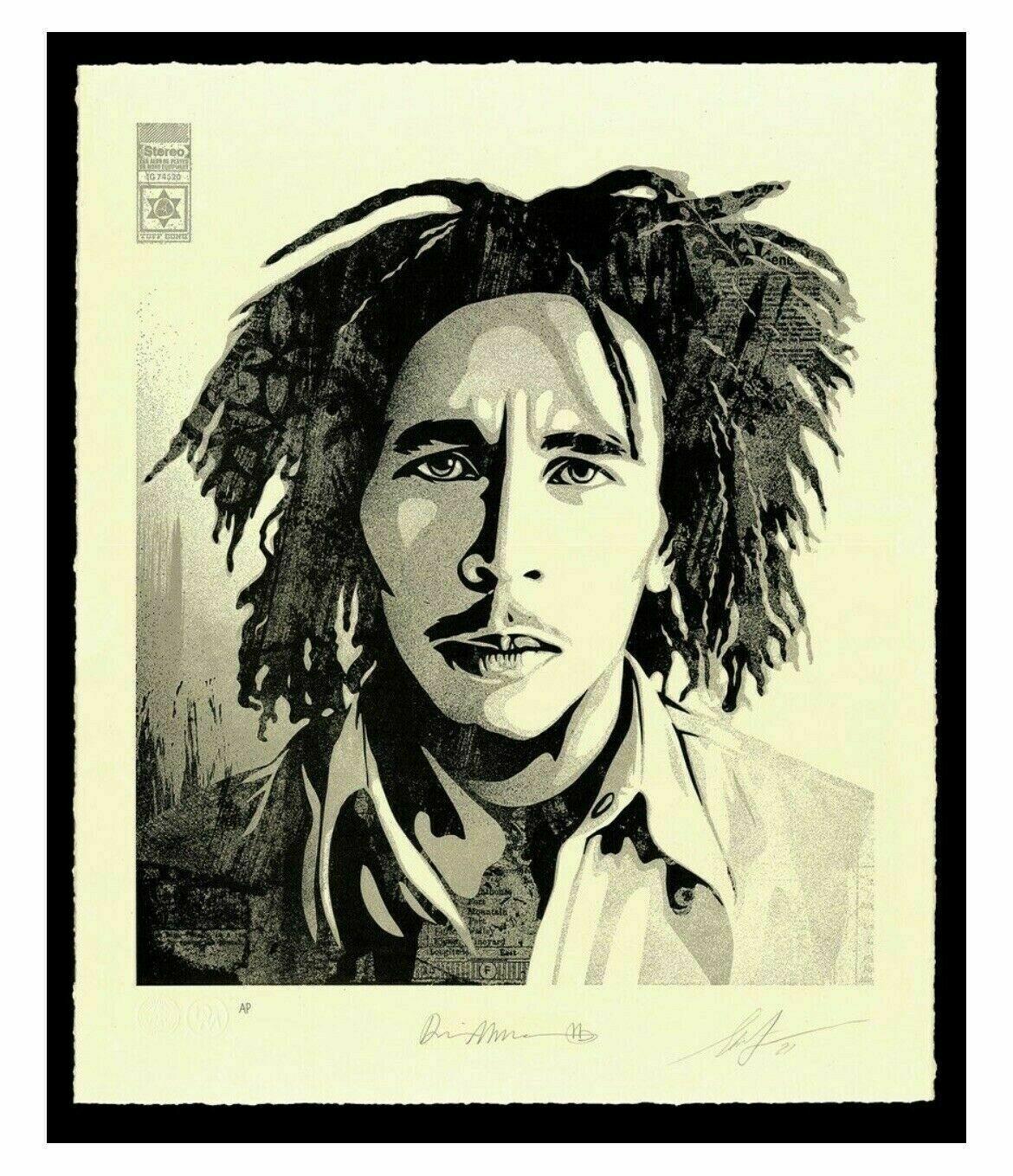 Bob Marley 40th Confrontation Signed & Numbered Letterpress OBEY Shepard Fairey 
