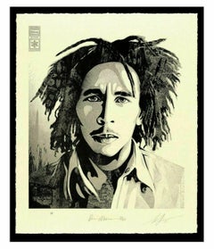 Bob Marley 40th Confrontation Signierte und nummerierte Briefpress OBEY Shepard Fairey 