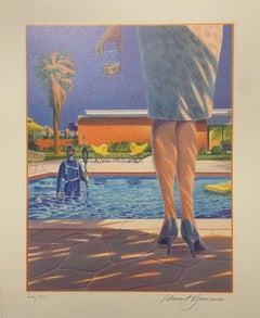 "Il laureato" Stampa d'arte di Laurent Durieux Litografia Pop Art Contemporanea
