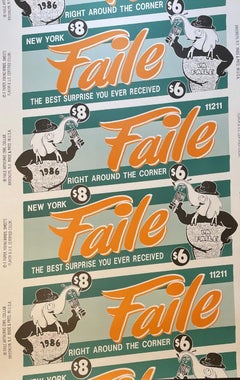 Sérigraphie FAILE « PDOST NO BILLS », Brooklyn, décennie d'impressions