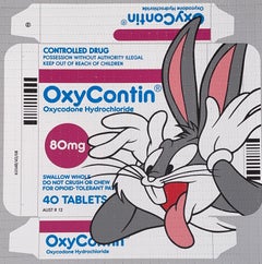 Ben Frost "OXY BUNNY" On Blotter Paper with C.O.A.