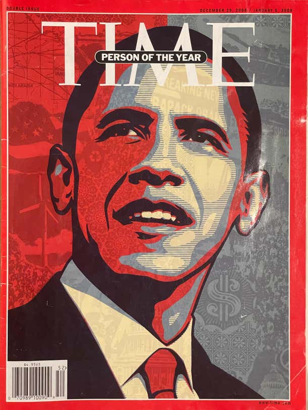 Person Of The Year Barack Obama Time Magazine Cover by Shepard Fairey ...