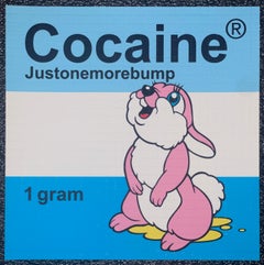 Ben Frost "Just One More Bump" Cocaine On Perforated Blotter Paper Pop Art 