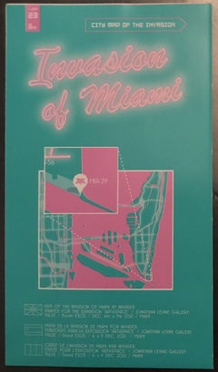 Space Invader Miami Invasion Map Art Basel 2012