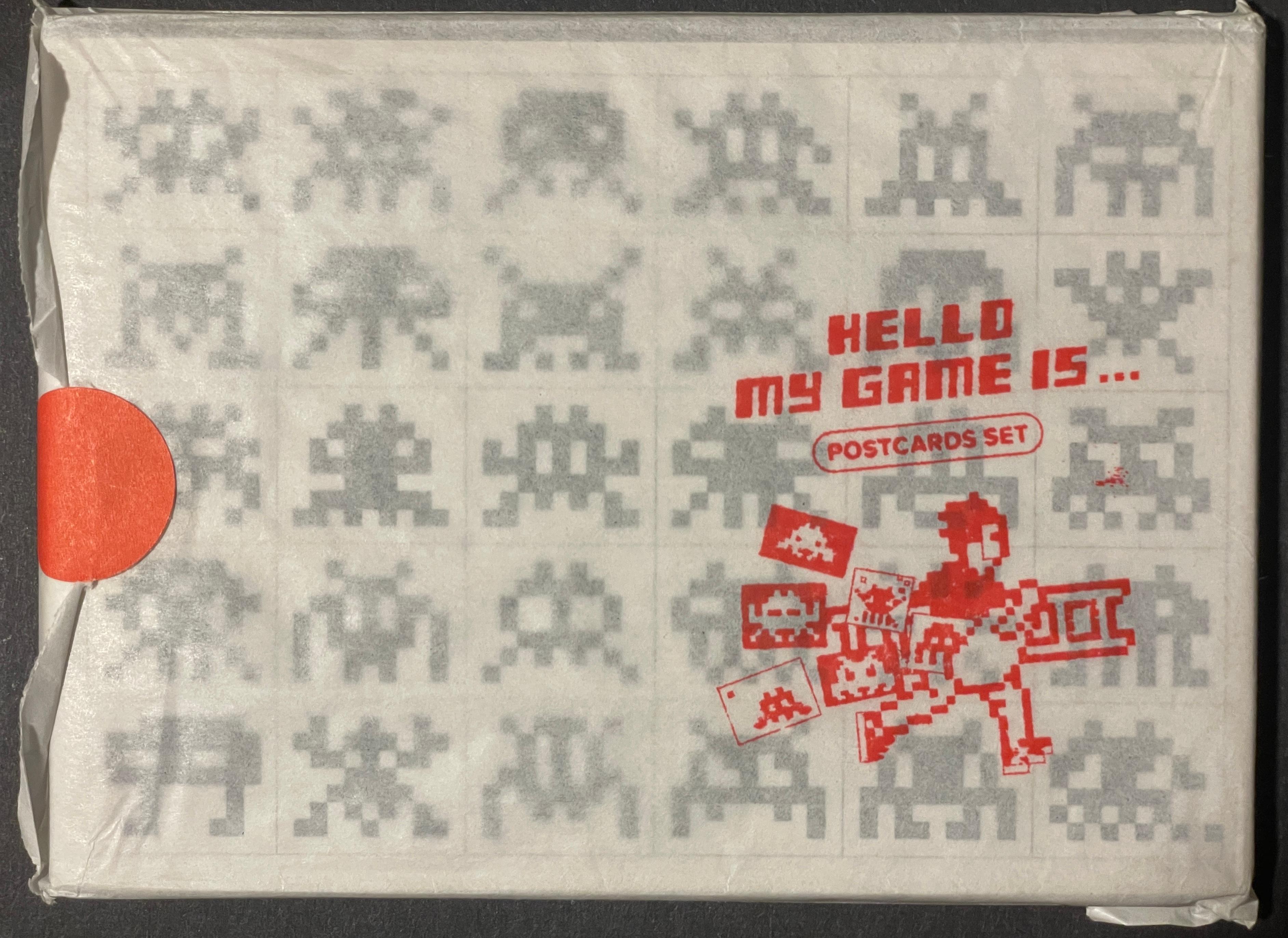 Space Invader 'Hello, My Game Is...' Original Postcard Set Street Art 