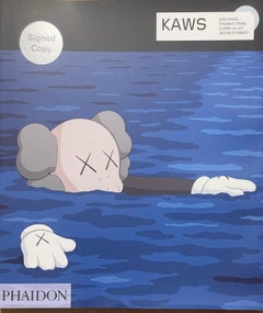 Used KAWS Hand Signed Book Contemporary Street Art 