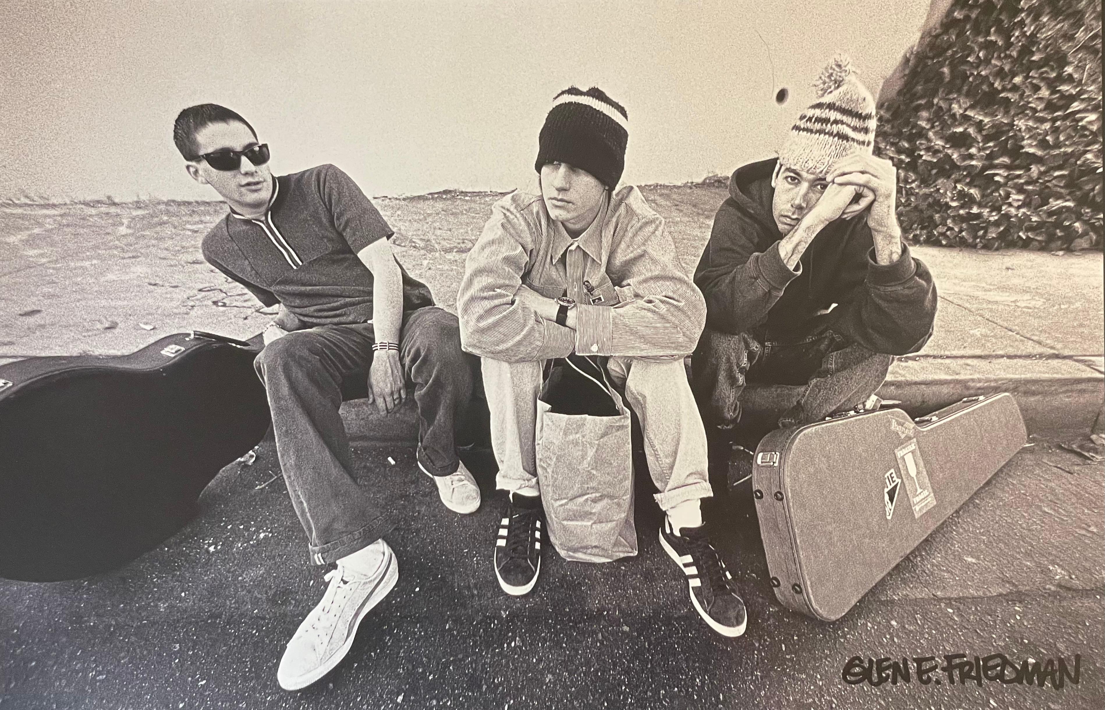 GICLEE print is printed on exceptional ‘Hahnemuhle FineArt Baryta a-Cellulose Bright White High Gloss archival paper’ 325 gsm
18 × 24 in
45.7 × 61 cm
Edition 475/500

BEASTIE BOYS on the curb in Hollywood just around the corner from the Capitol