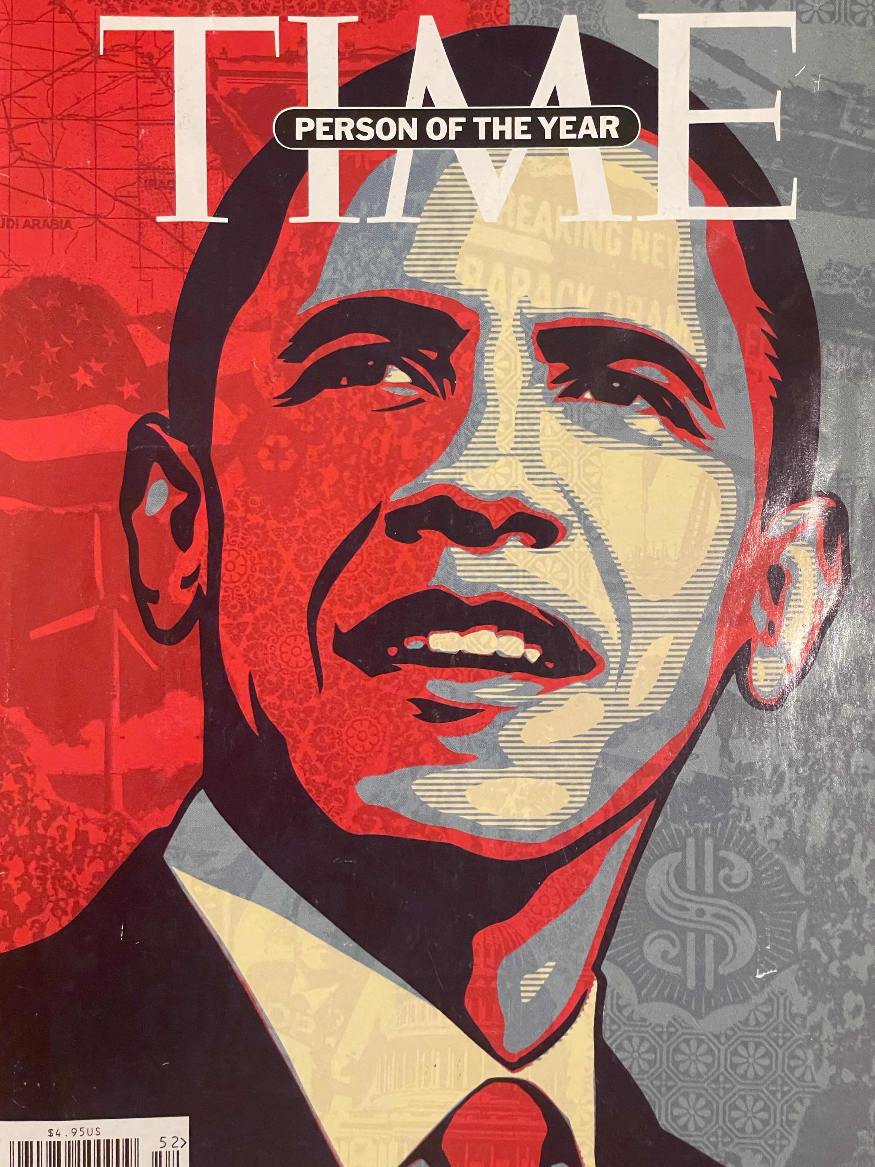 Person Of The Year Barack Obama Time Magazine Cover by Shepard Fairey 2008 1