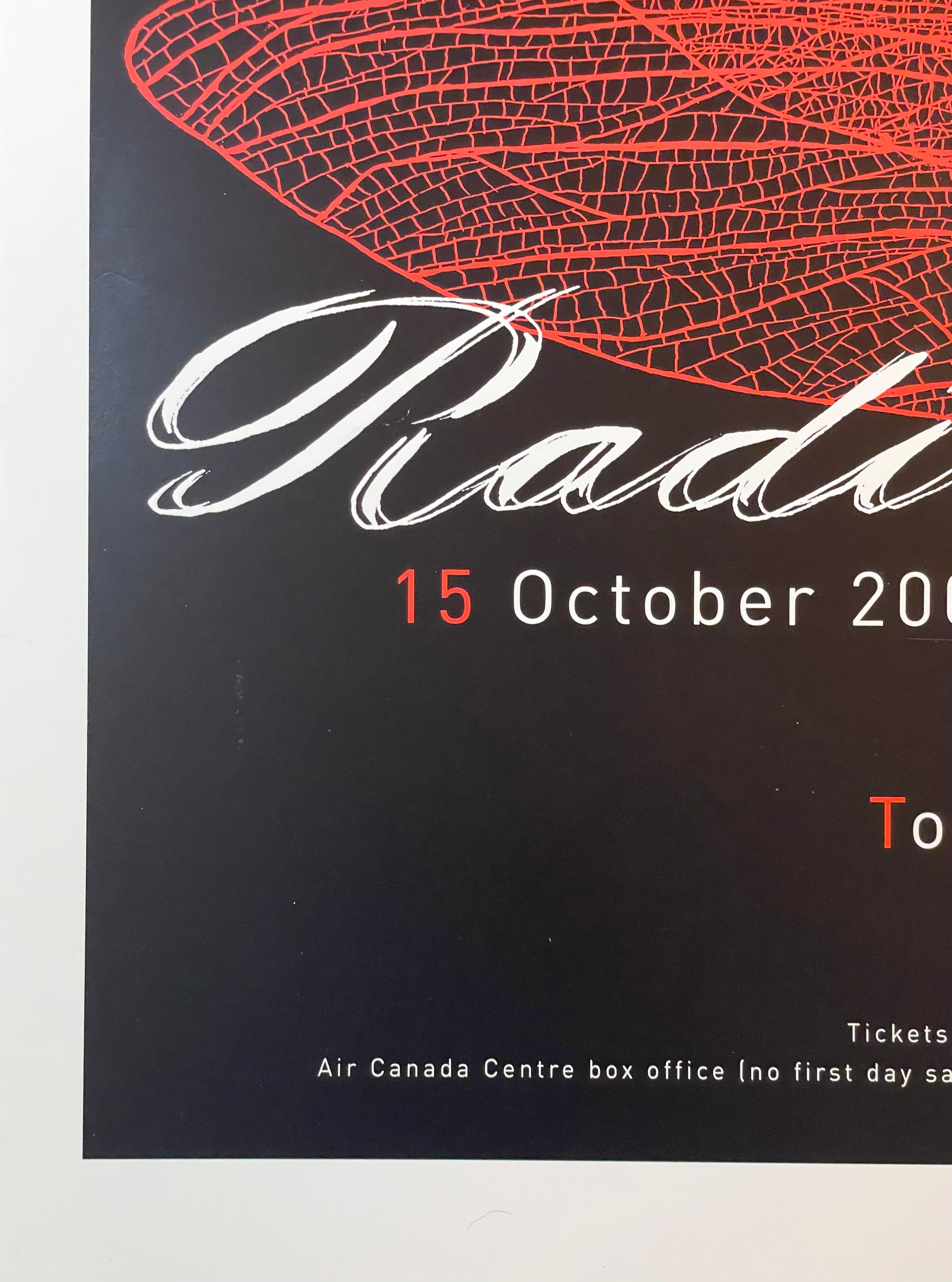 Stampa Radiohead Toronto firmata 2
