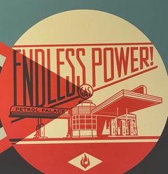 Endless Power Petrol Palace Blue Shepard Fairey Obey Activism Contemporary Print