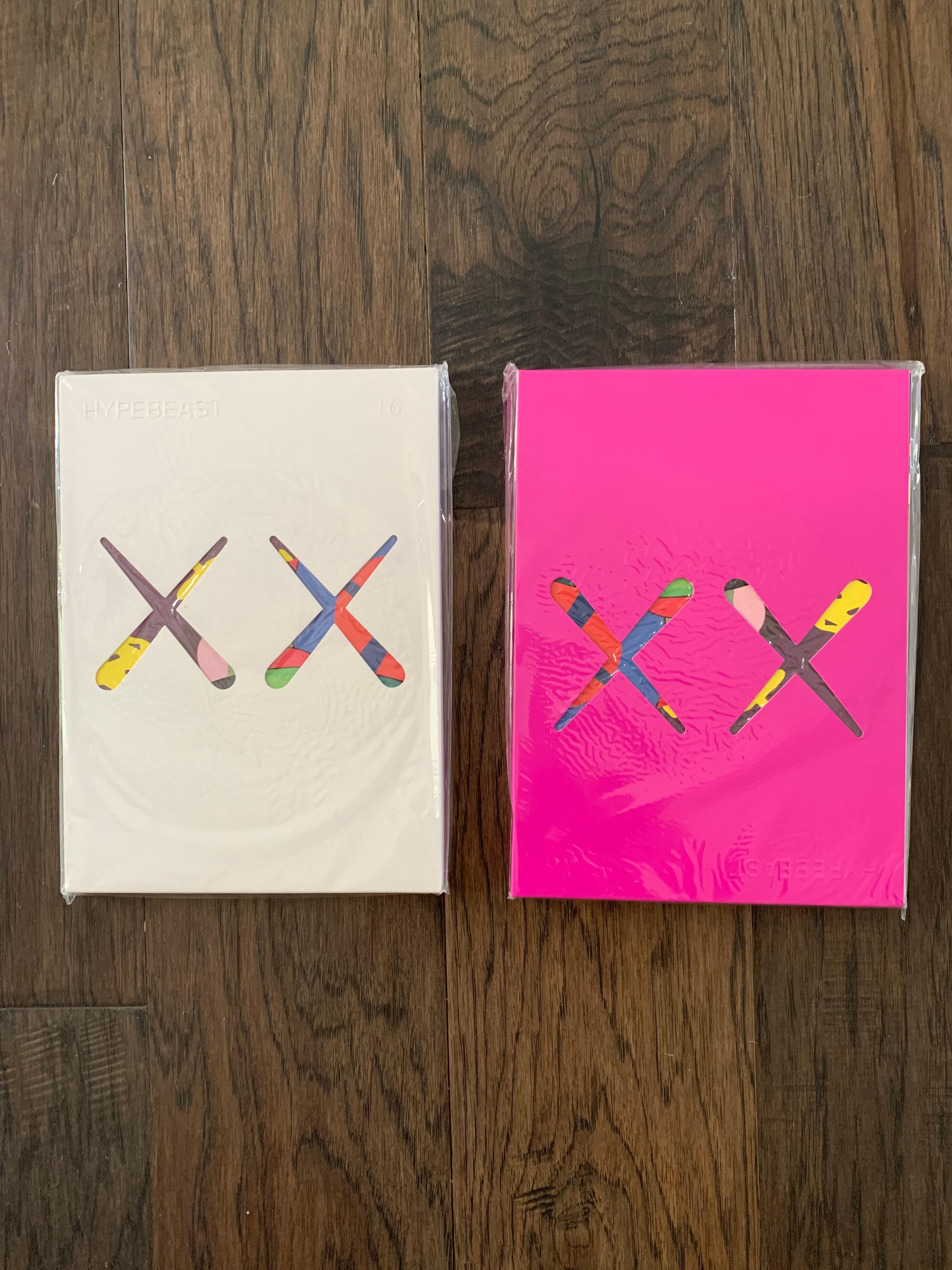 Pink Cover and White Cover Hypebeast Projection Issues featuring KAWS covers
