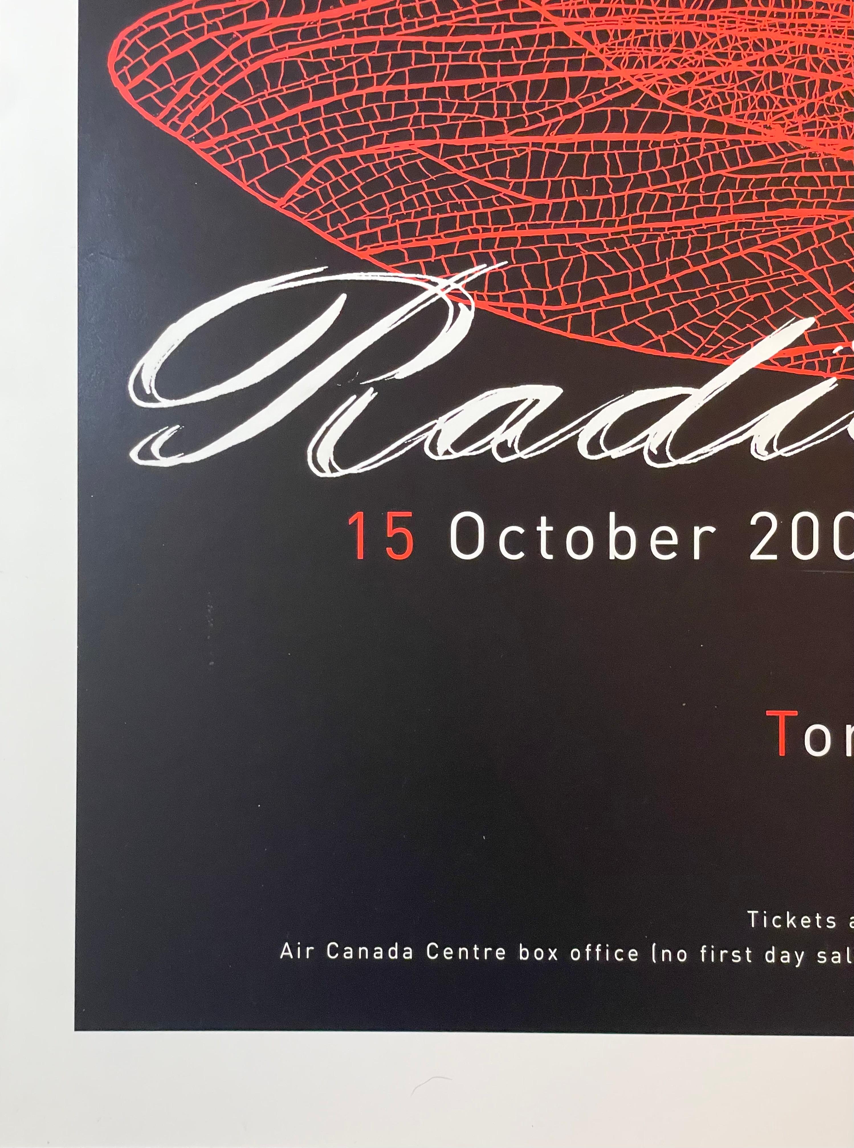 Radiohead Silkcreen Concert Print Toronto Signed Contemporary Street Art 2003 For Sale 3
