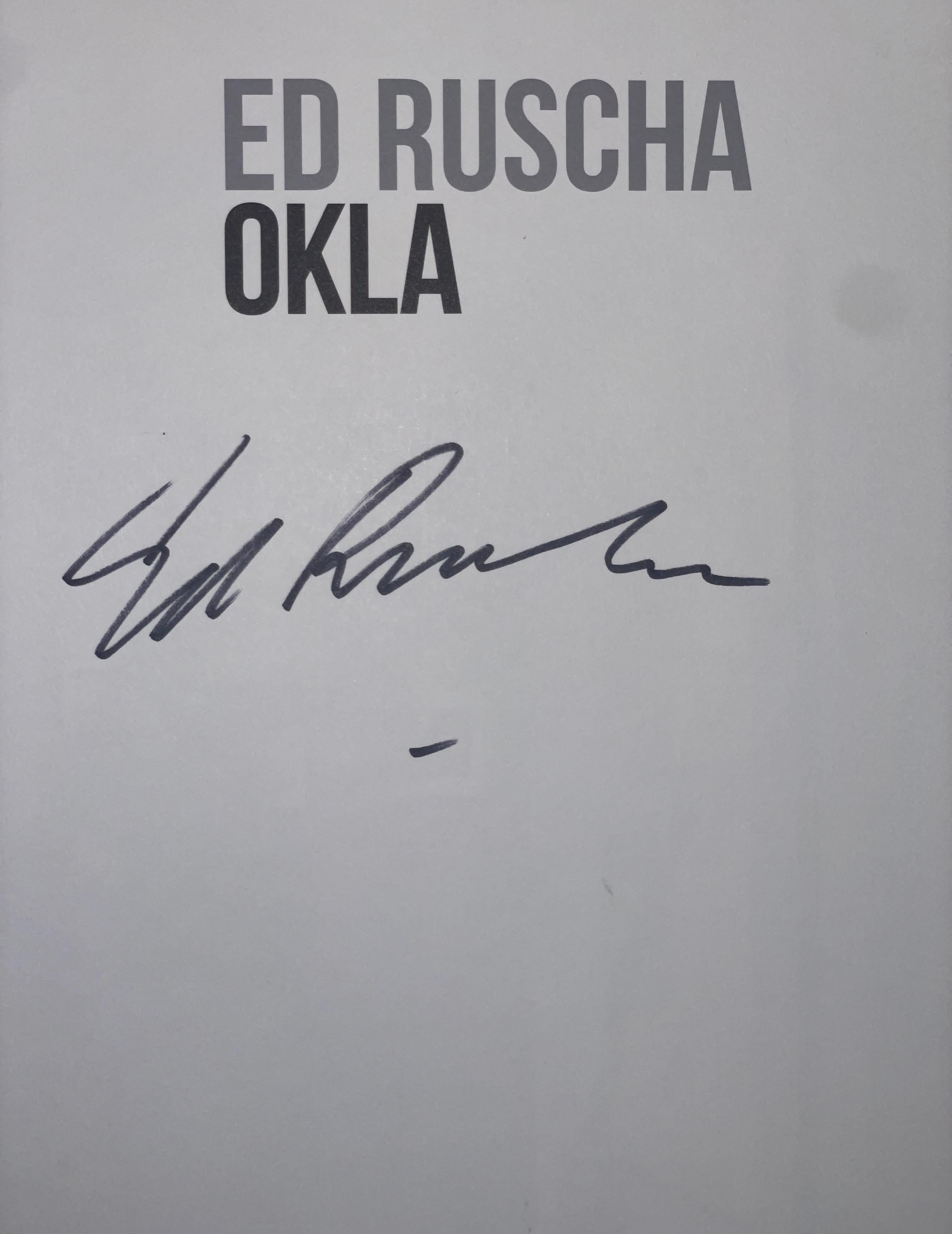 Signed Edition by ED RUSCHA OKLAHOMA 2021 Hardcover Catalog Contemporary Art  For Sale 6