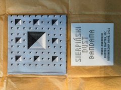 Sierpiński Dust Bandana, a new two-color screen printed bandana